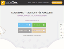 Tablet Screenshot of de.leadertask.com