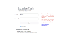 Tablet Screenshot of leadertask.net
